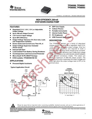 TPS60503DGS datasheet  